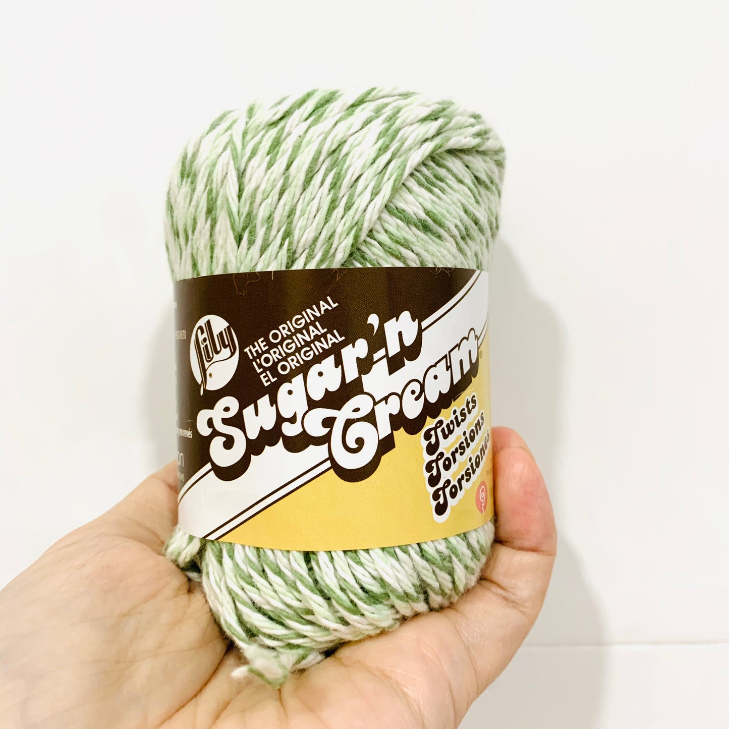 green white cotton knitting yarns crochet